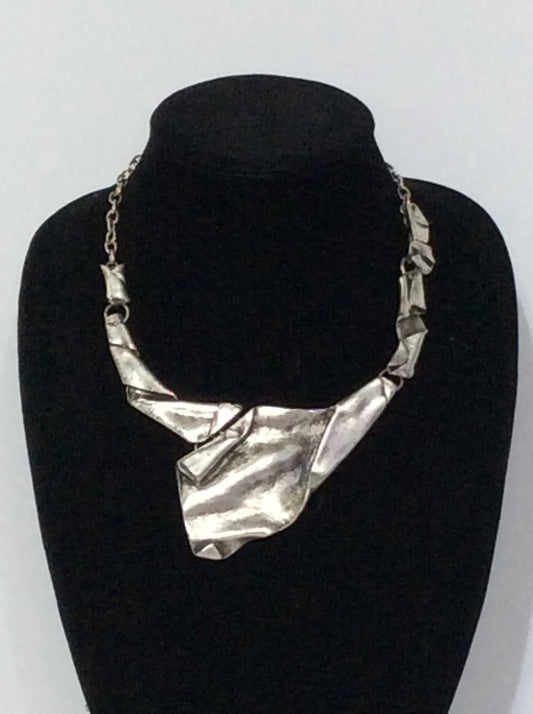 Turkish Silver Free Form Necklace