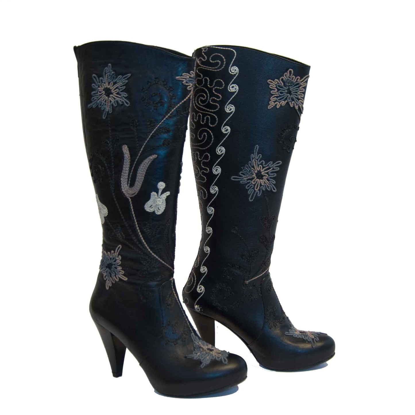 Trixi Tall Embroidered Leather 1