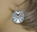 Embedded Heart Earrings