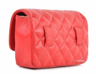 Quilted Italian Leather Belt Bag