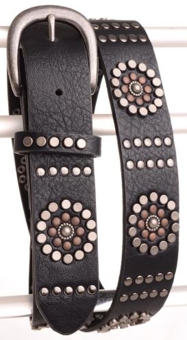 Two-Tone Metal Studded Belt