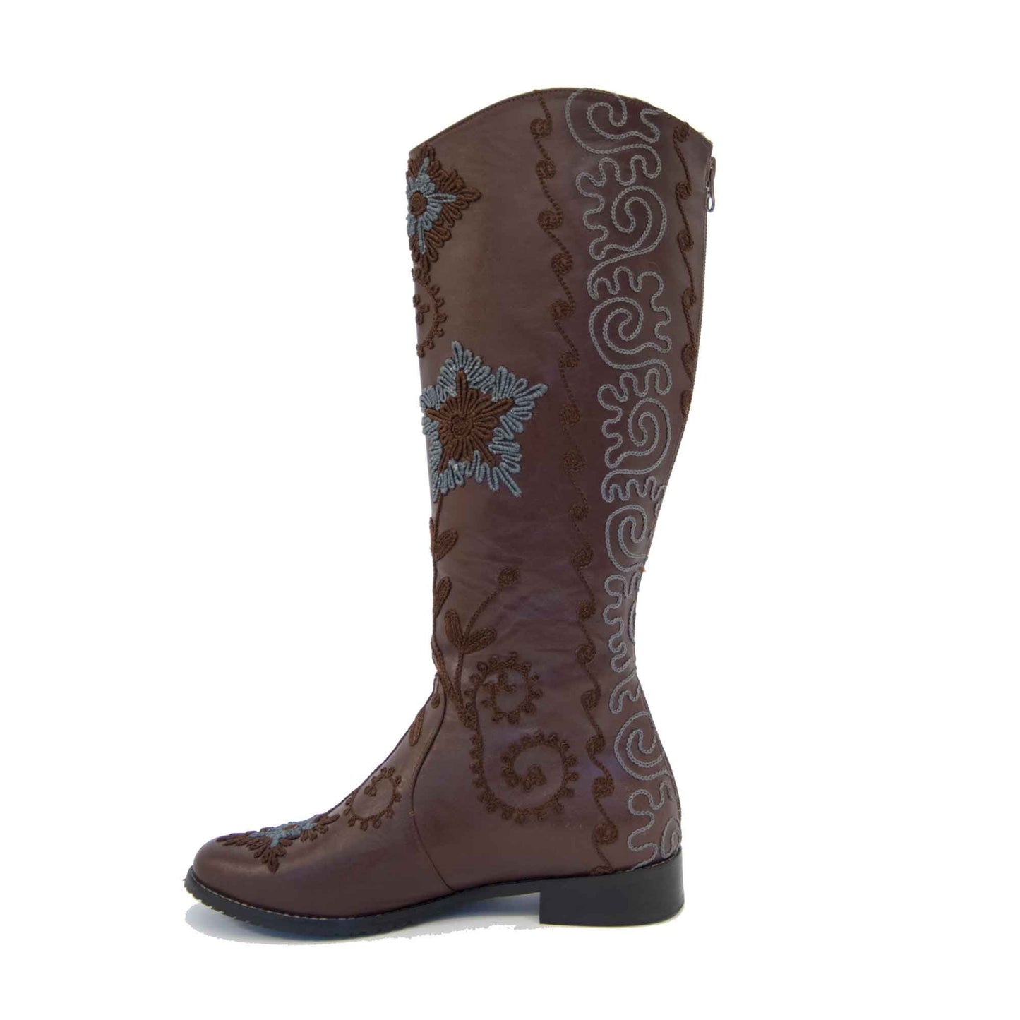 Gypsy Tall Embroidered Leather 2