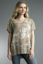 Tie-Dyed Italian Top with Light Sparkle Trim