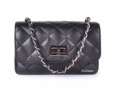 Quilted Italian Leather Shoulder Bag