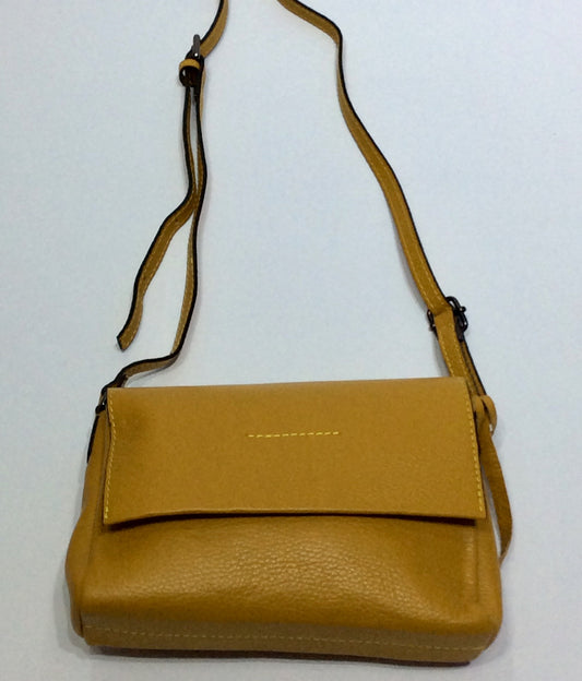 Italian Leather Shoulder Bag with 3 Compartments