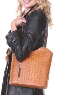 Wave Design Italian Leather Backpack/Purse