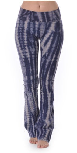 Tie Dyed Boot-Cut Yoga Pants