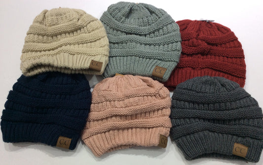 Solid Color Knit Beanie