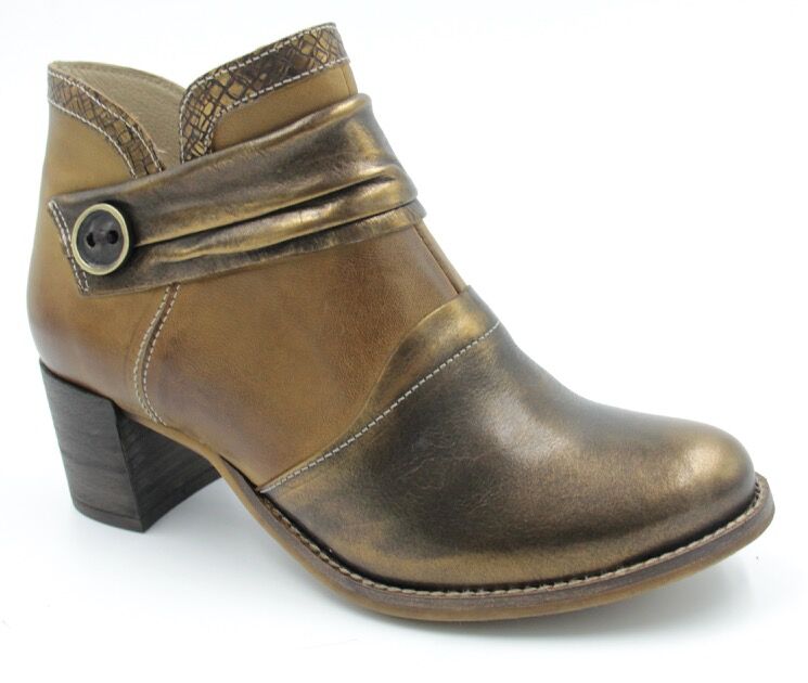 Bronze Cognac Short Boot