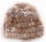 Rabbit Fur Knit Hat