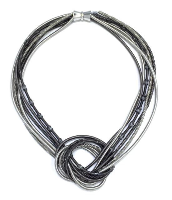 Piano Multi Wire Knot Necklace