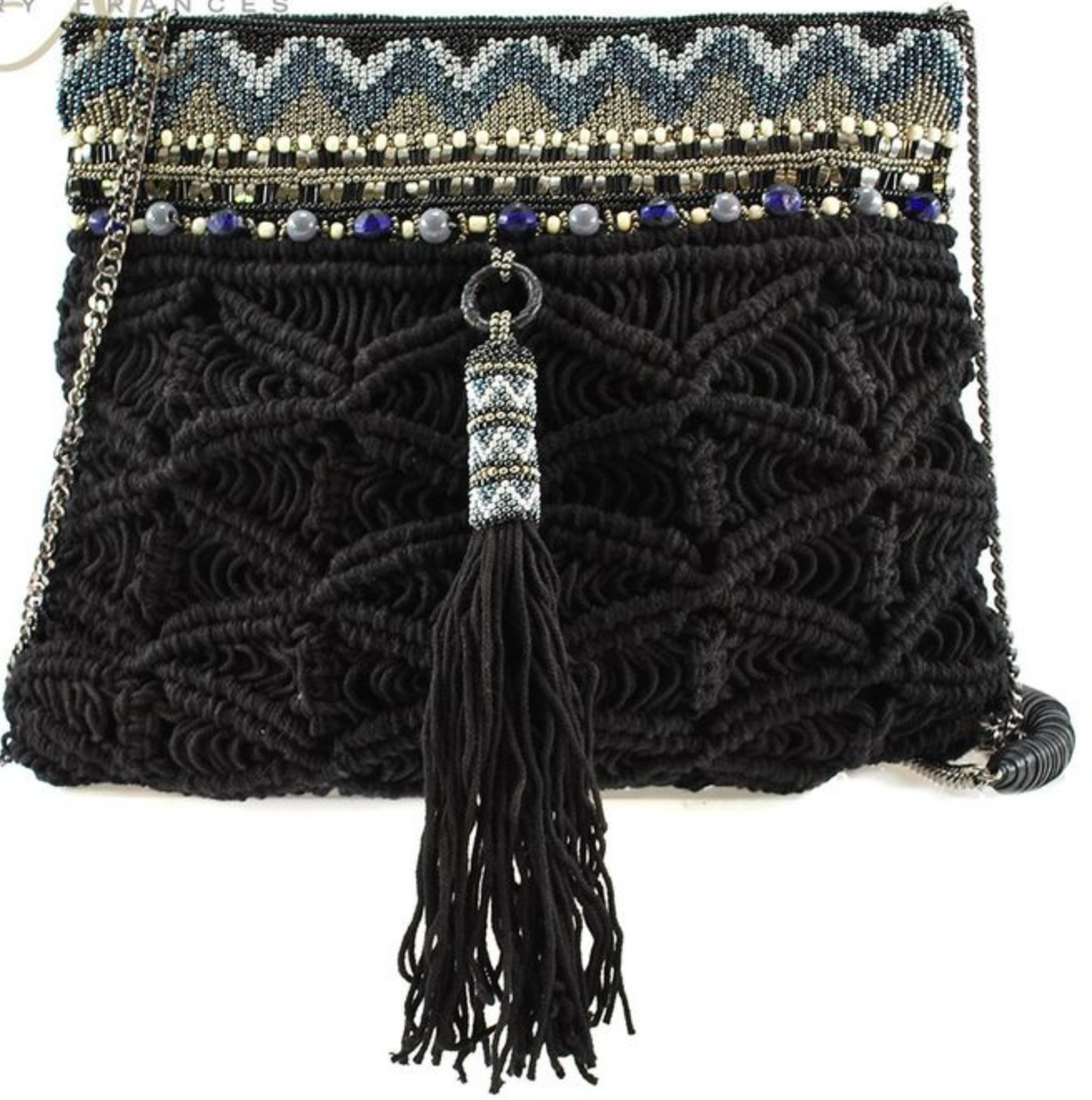 Purse of Macrame and hand-beaded craftsmanship