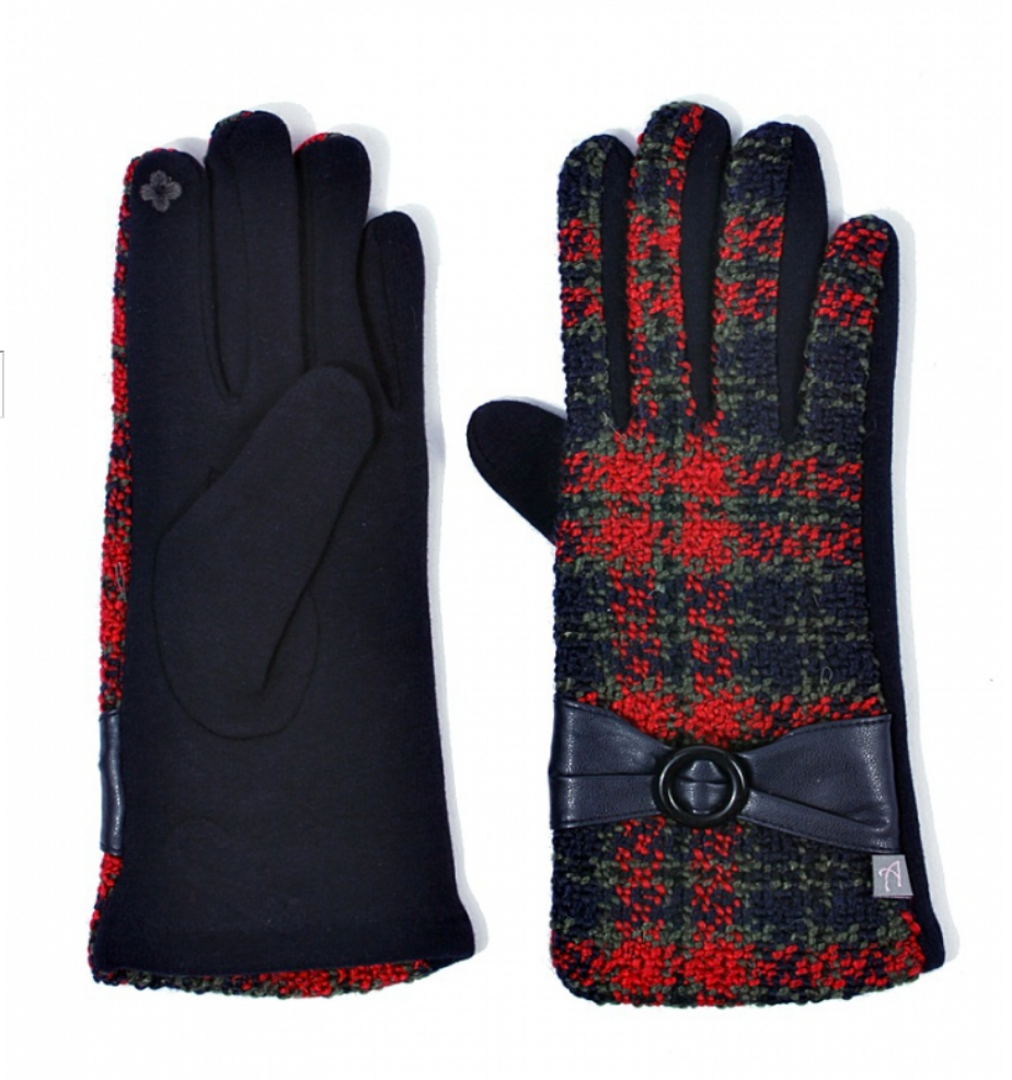 Tweed Plaid Gloves