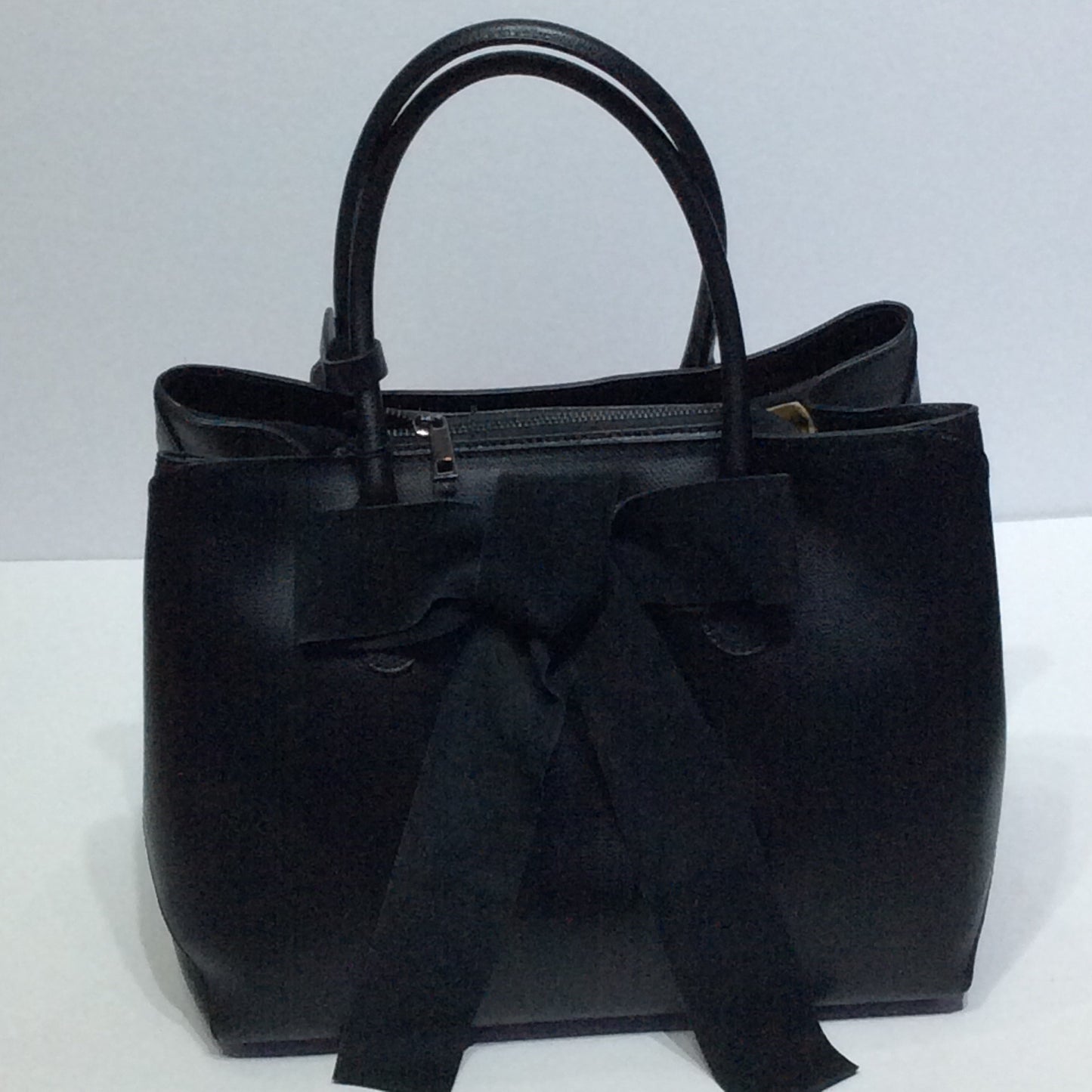 Oversized Italian leather handbag