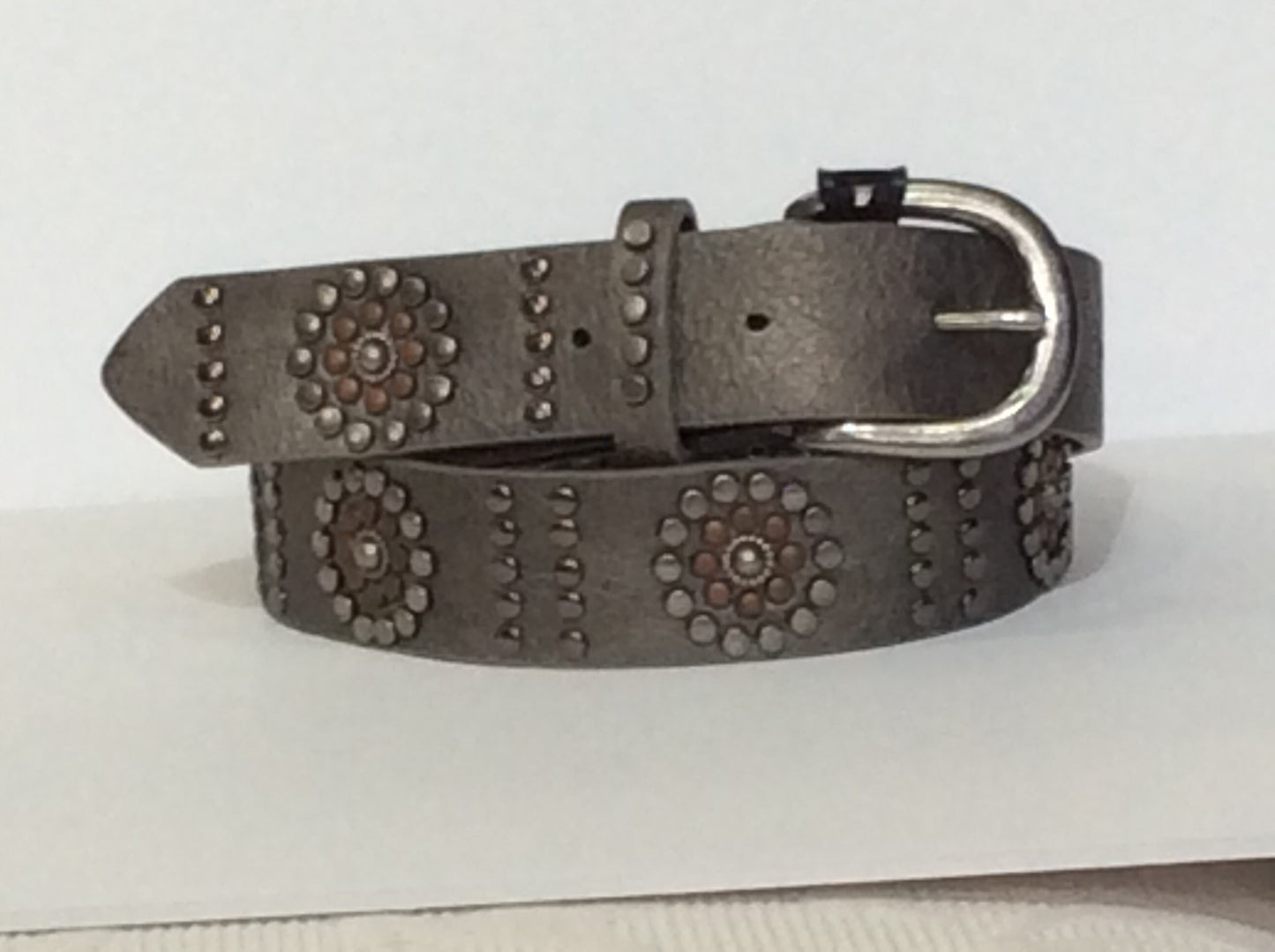 Two-Tone Metal Studded Belt