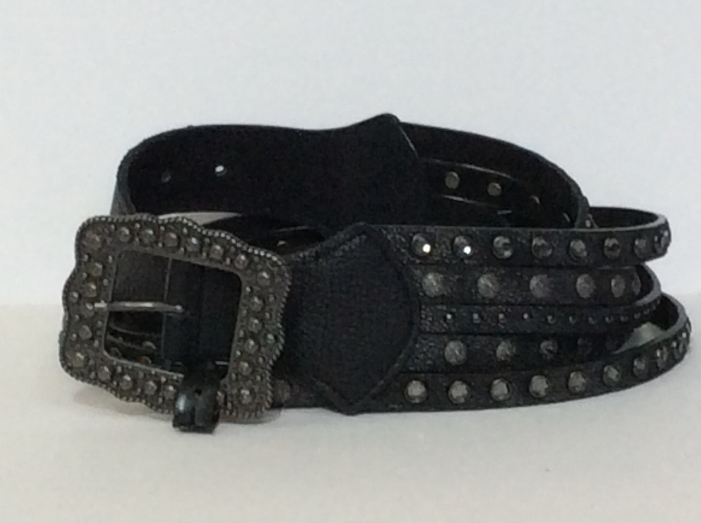 5-Strand Embellished Leather Belt